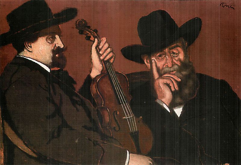 My Father and Lajos with Violin